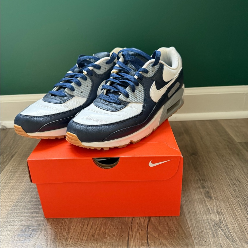 Nike Navy and White Air Max Sneakers